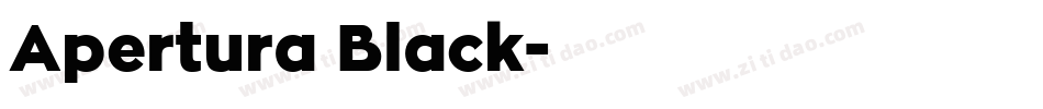 Apertura Black字体转换